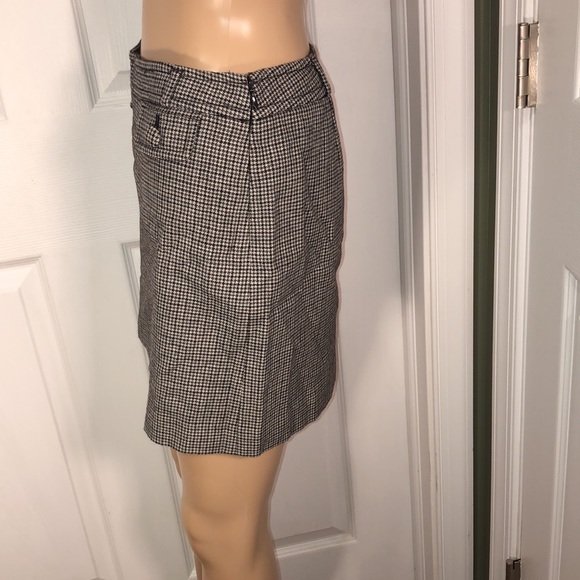 Banana Republic Black & Grey Wool Skirt 0 - Picture 3 of 5